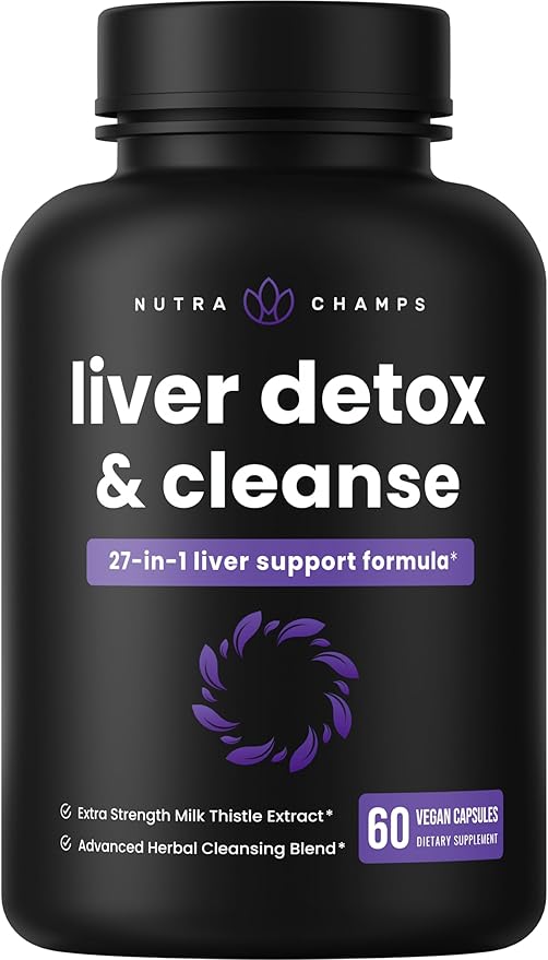 Liver Cleanse Detox & Repair Formula 20+ Herbs: 60 Capsules