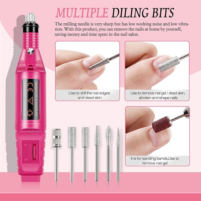 Peacecolor 8Pcs Cuticle Oil Pen Acrylic Nail Kit
