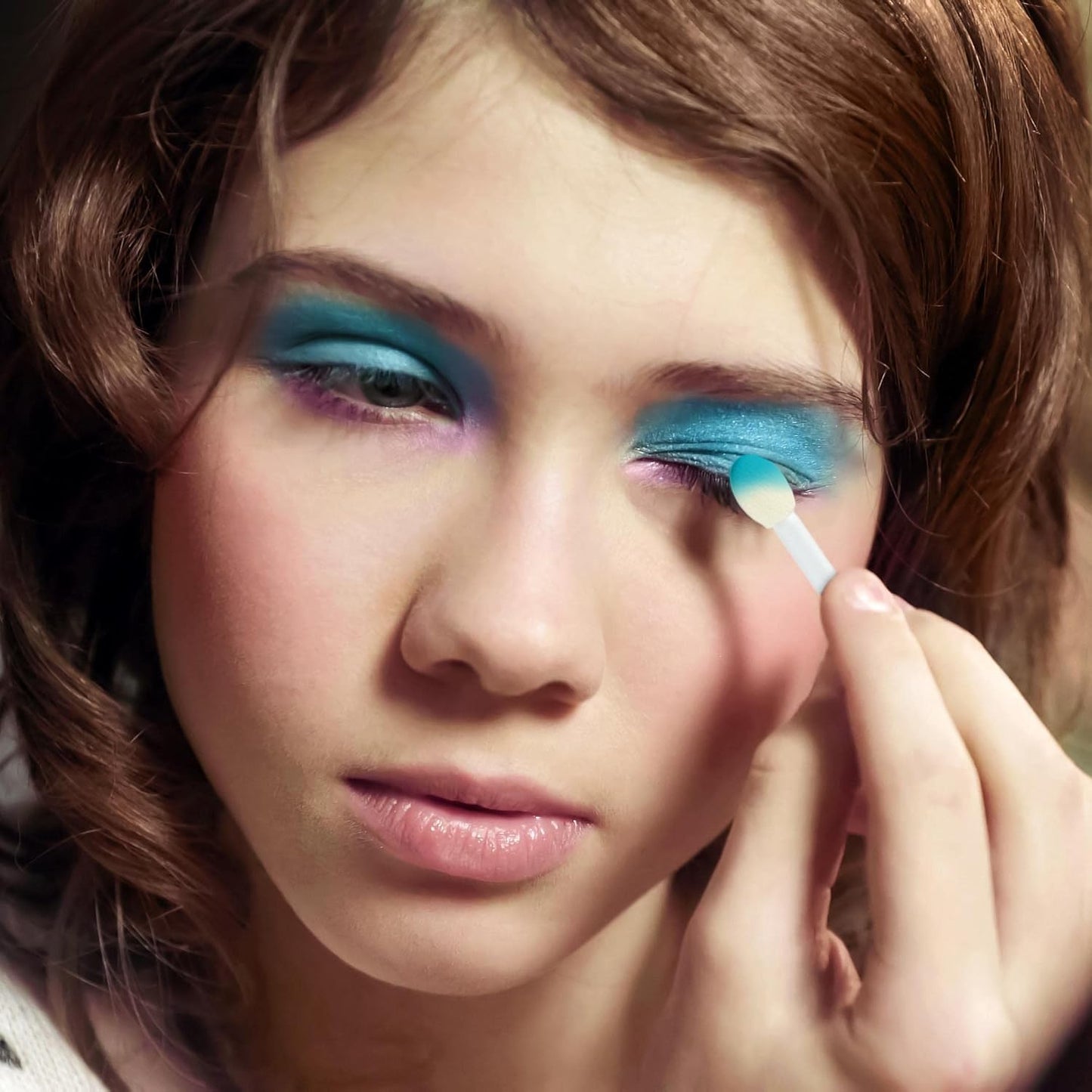 10 Color Eyeshadow Palette & Blush Makeup Novelty Beauty Set, Fold Out Compact with Mirror, Washable, Non-Toxic,Galaxy Love Glisten & Glitter Makeup Palette