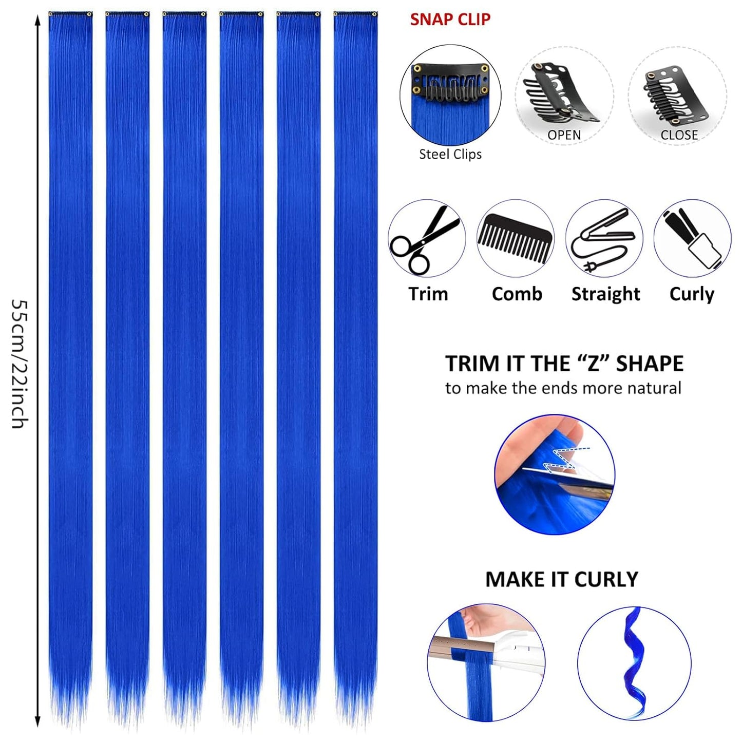 Halloween Makeup Kit for Corpse Bride Costume Women Girls Kids,Costume Accessories Cosplay Makeup Set with Light Blue Face Paint,Black Liquid Eyeliner,Red Lipstick,Blue Clip in Hair Extensions&Sponges