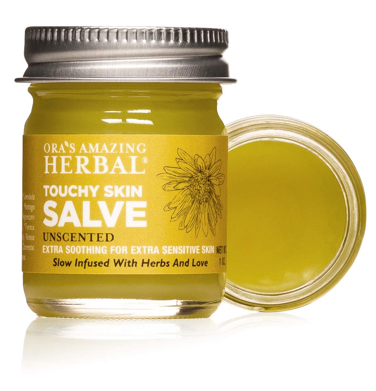 Ora's Amazing Herbal, Eczema Relief, Touchy Skin Salve, Ultra Healing Body Butter, Eczema Cream, Eczema Balm, Herbal Salve, Travel Size, 1oz each