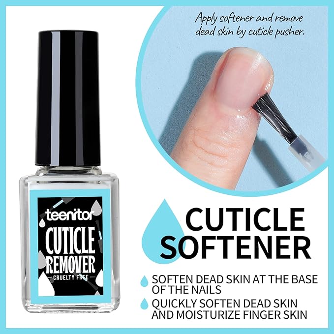 Teenitor Cuticle Care kit with Cuticle Remover and Cuticle Oil