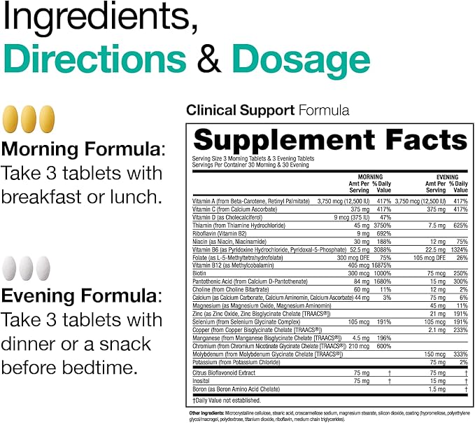 VitaMedica | Clinical Support Formula | Promotes Collagen & Wound Healing | Vitamin C, D, & A to Support Healthy Immune Function | Zinc + Selenium | Vitamin B | Multivitamin for Women & Men