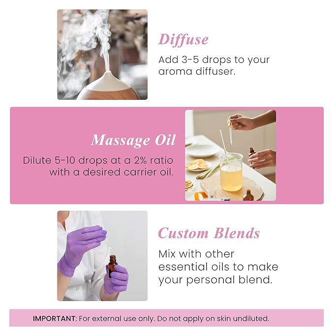 Handcraft Blends Geranium Essential Oil - 1 Fl Oz - 100% Pure and Natural - Premium Grade Essential Oil for Diffuser and Aromatherapy