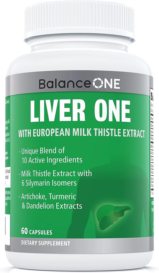 Liver One Supplements 10 Natural 30 Day
