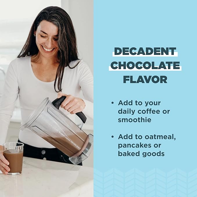 Ancient Nutrition Collagen Peptides Powder, Multi Collagen Protein, Women & Men, Vitamin C, Probiotics, Hydrolyzed Collagen, Supports Skin, Joints, Gut Health, Chocolate, 24 Servings