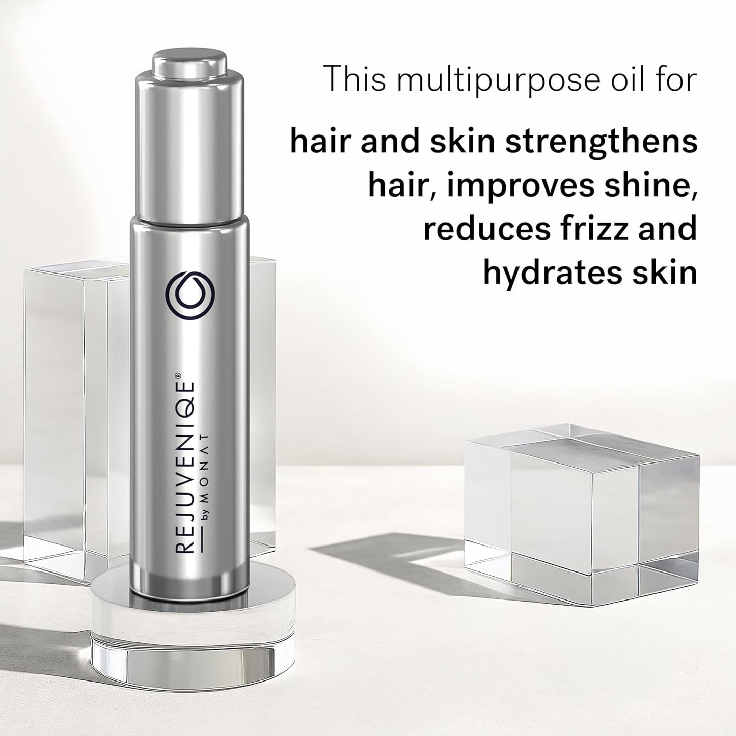 MONAT REJUVENIQE Oil – Multipurpose Hair & Skin Treatment - 13+ Natural Plant and Essential Oils – Hydrates, Strengthens, Reduces Frizz, Boosts Shine, and Provides Intense Hydration – 30ml (1.0 fl oz)