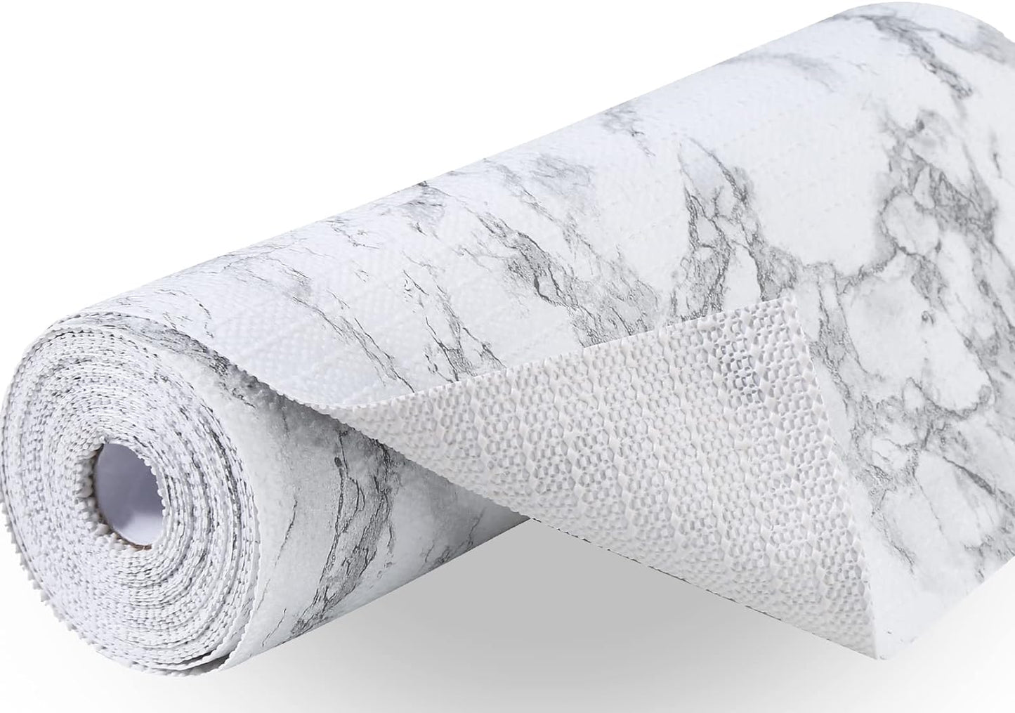 Premium Drawer and Shelf Liner for Cabinet, Non Adhesive Liner for Kitchen, Strong Grip Non Slip Shelf Liners for Kitchen Cabinets, Storage, Drawers, Shelves, Kitchenware and Tableware, Marble