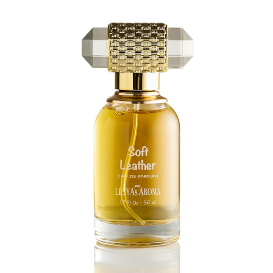 Soft Leather Eau De Parfum with Violet Leaf, Jasmine Sambac, Tobacco, Orris Root Notes | Long-Lasting Fragrance | Paraben-Free, Vegan | Unisex 1.7 Fl Oz