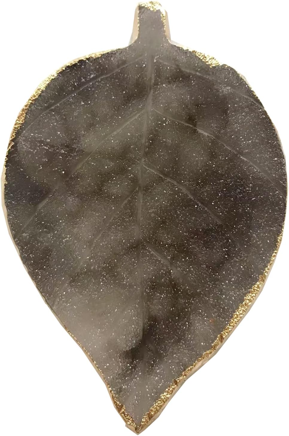 1 Piece Nail Art Palette - Mixing Palette Makeup Plate Nail Tip Holder Display (Gray Leaf)