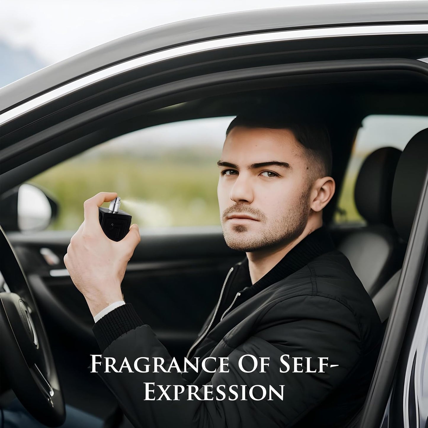 Robot Noir for Men - Fresh Woody Fragrance - Top Notes of Cardamom, Rhubarb, Bergamot & Lemon - base Scents of Vanilla, Tolu Balsam & Haitian Vetiver - Elegant 100ml Bottle, Parfume for Men