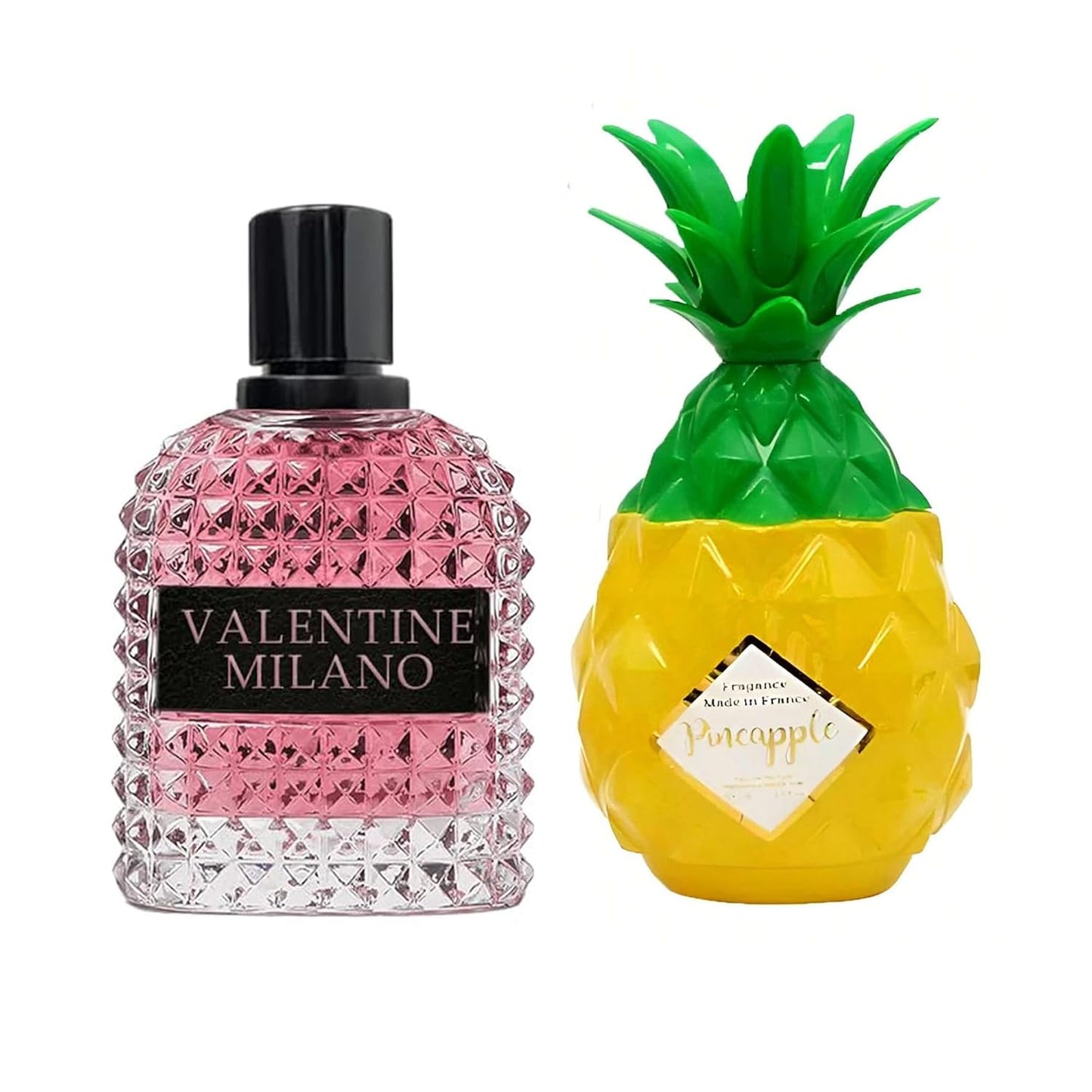 Women's Perfume Combo Set Milano Women&Pineapple Floral Fruity Fragrance Eau De Parfum Elegant 100ml Bottle Natural Spray Each for Daily Used