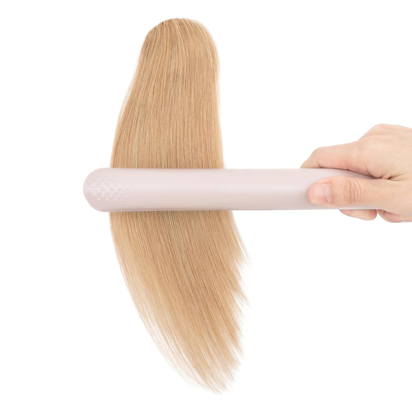 Hairro Clip in Wave Side Bangs Extensions, 100% Human Hair 2 PCS Clip on Middle Part French Bangs Thin Sides Swept Fringe Hairpieces
