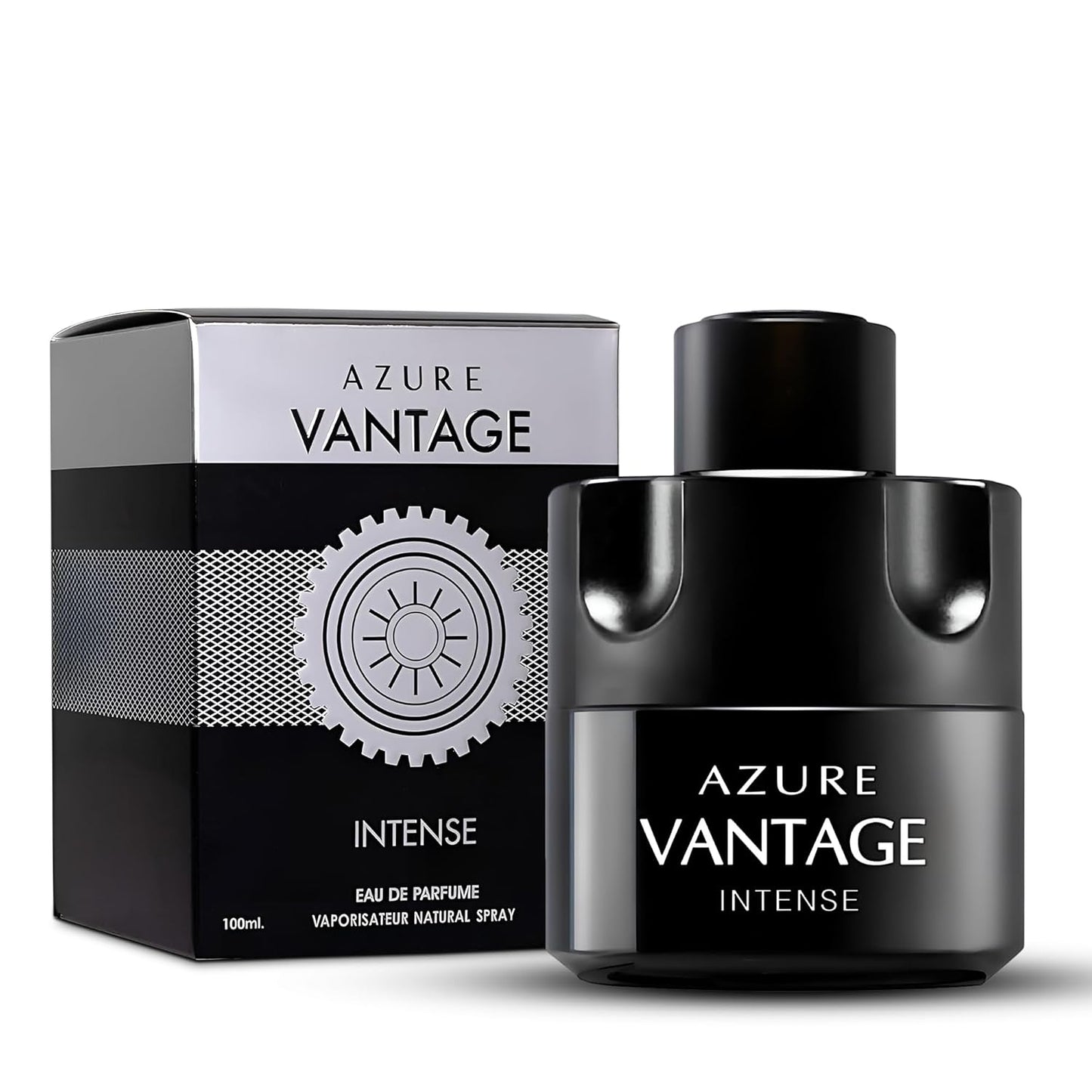 Men's Cologne Eau De Toilette EDT Spray Azure Vantage Intense 3.4 Fluid Ounce