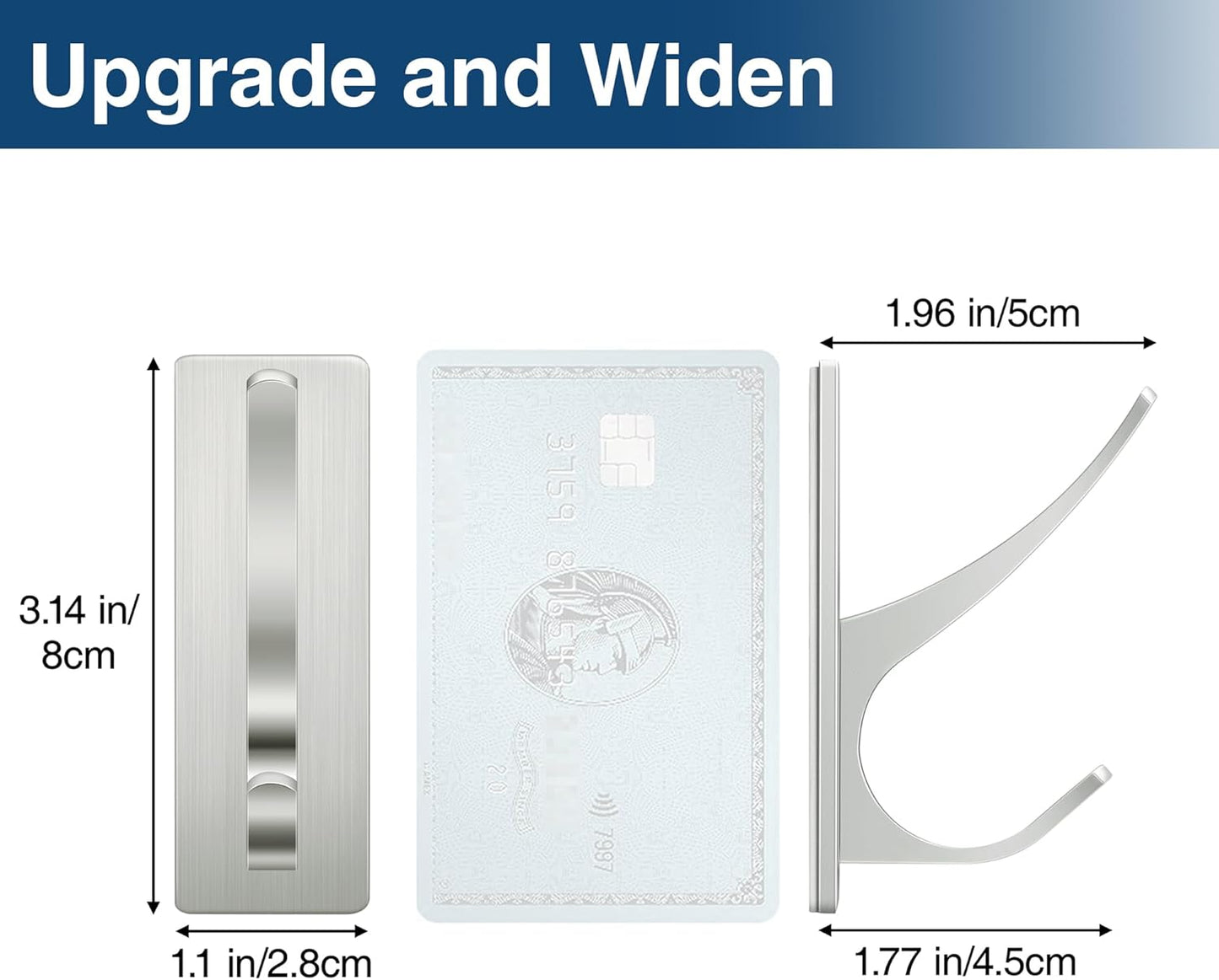 10 Pack Self Adhesive Towel Hooks: Extra Strong 13LB, Stainless Hook for Hanging Loofah, Towels, Coat, Bath Robe Bathroom Shower, Brushed Nickel