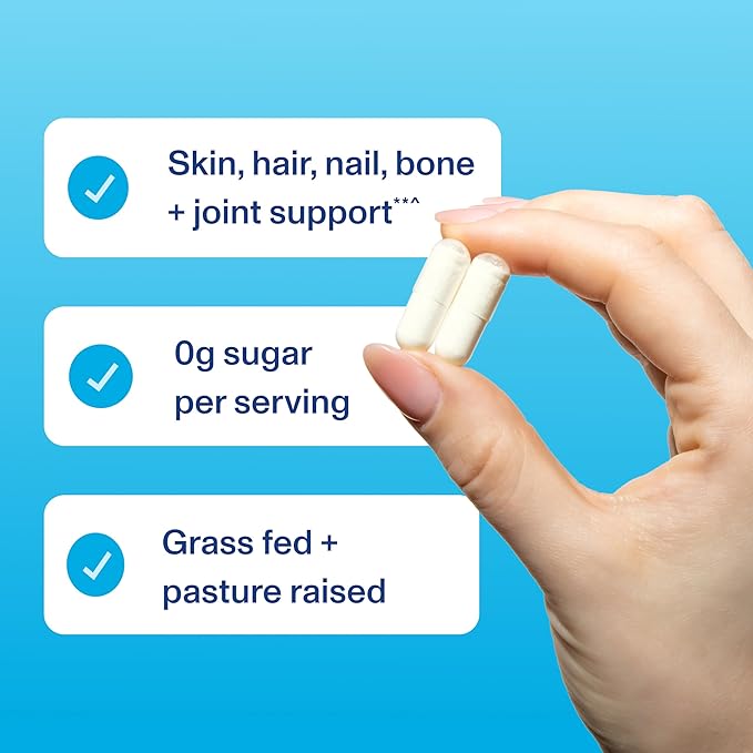 Vital Proteins Collagen Capsules Supplement (Type I, III) 360 Pills and Bovine Colostrum Supplement 90 Capsules