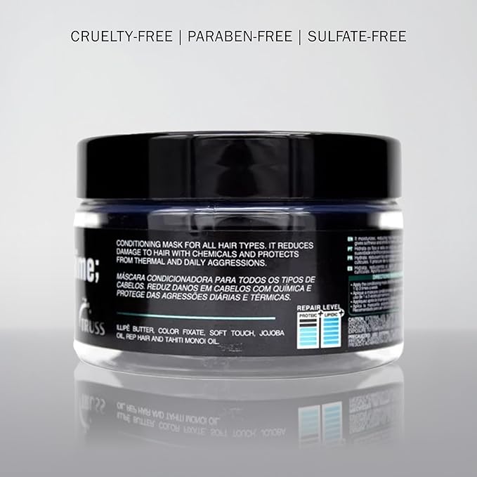 TRUSS Prime Mask - Deep Conditioning Treatment - Creatine & Arginine Plus Hair Repair, Rebuilds Vitality Back to Damaged and Dry Hair - Reduces Fading with Color Fixative (6.35 oz)