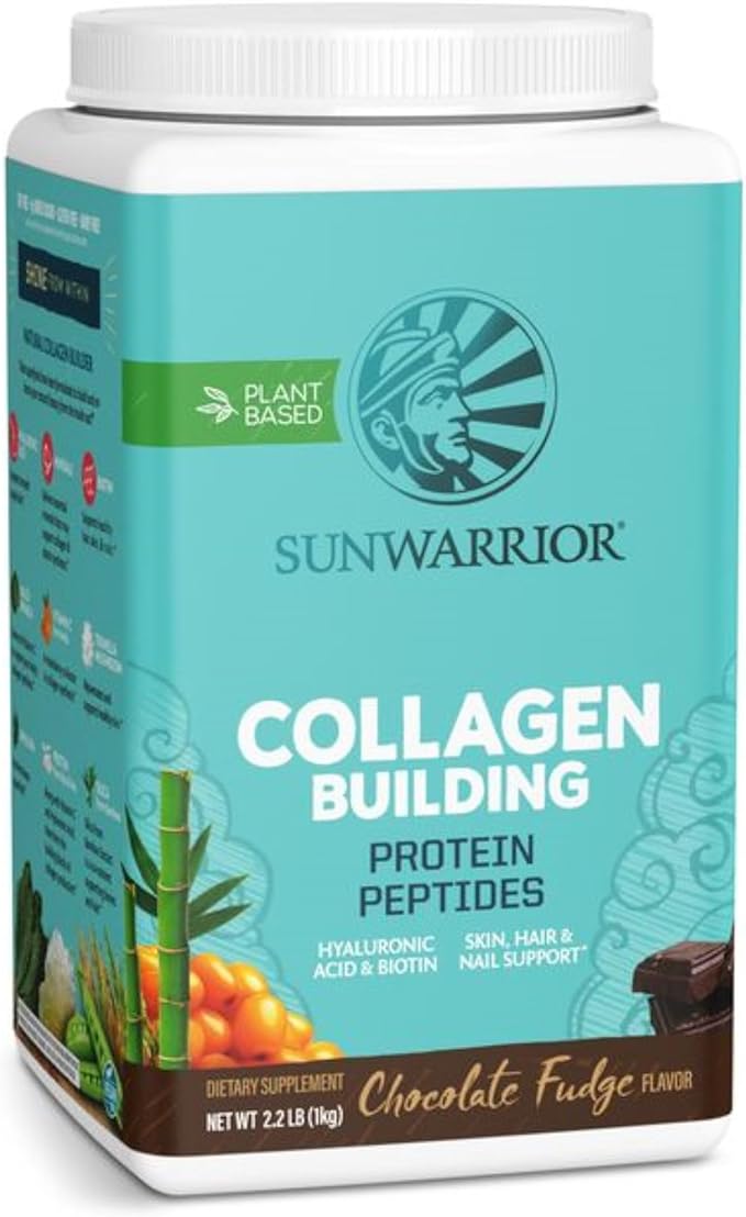 Vegan Collagen Protein Powder for Women | Plant Based Collagen Powder Chocolate Flavor with Vegan Hair Skin and Nails Vitamins | Non-GMO No Added Sugar Soy Dairy & Gluten Free (Chocolate, 40 Servings)