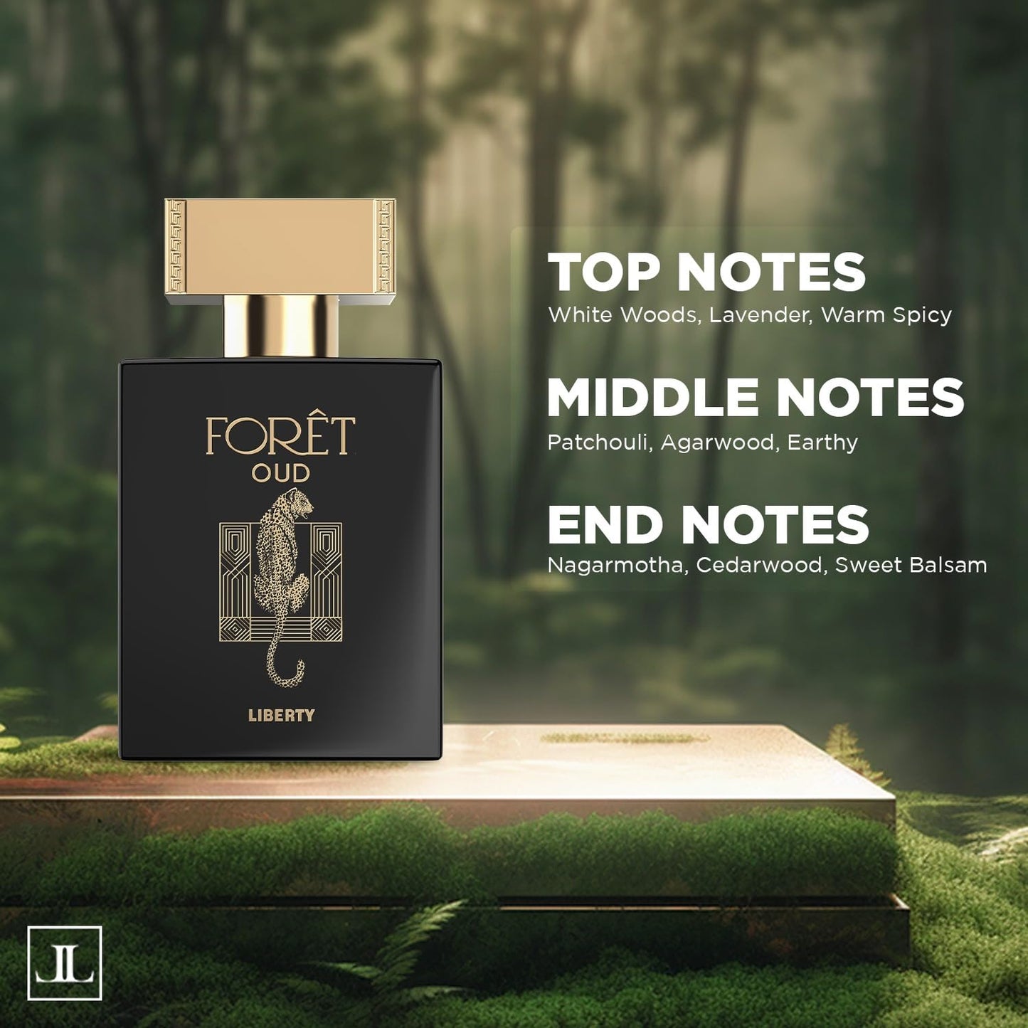 Liberty Oud Perfume for Men, 3.4 Oz Foret Premium Oud Perfumes Anniversary Edition Long-Lasting Eau de Perfume, Luxury Woody Fragrance for Men, Parfume Spray