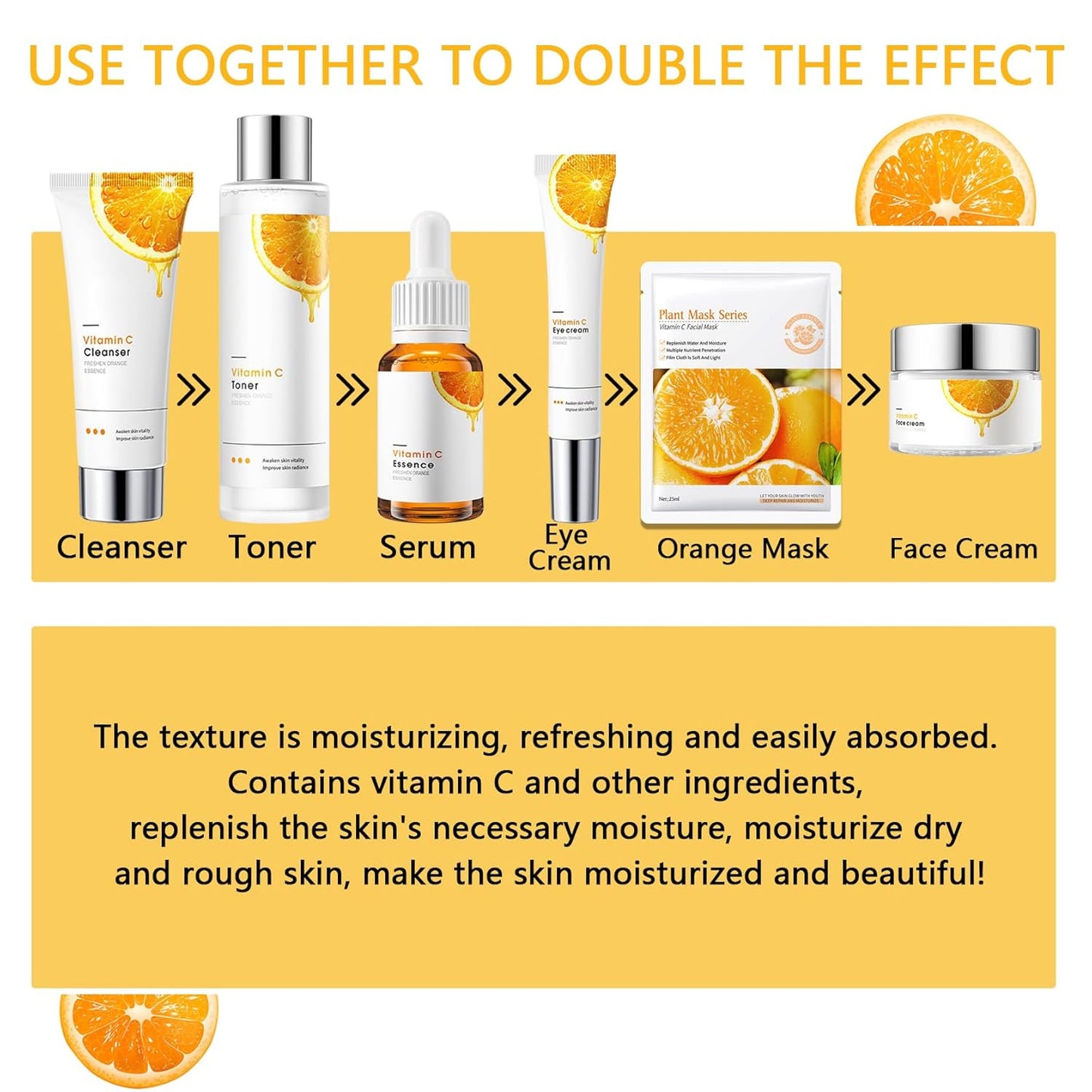 9Pcs Skin Care Routine Kit for Women Men,Moisturizing Skin Care Kit with Facial Cleanser,Toner,Face Serum,Face Cream,Eye Cream,Soap and Facial Sheet Masks,Hydrating Facial Kit Skincare Gift Set