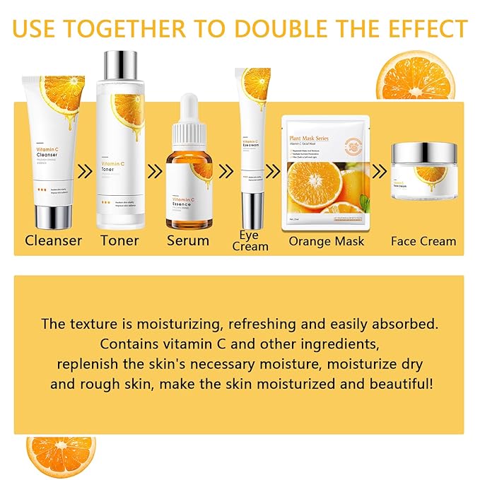 9Pcs Skin Care Routine Kit for Women Men,Moisturizing Skin Care Kit with Facial Cleanser,Toner,Face Serum,Face Cream,Eye Cream,Soap and Facial Sheet Masks,Hydrating Facial Kit Skincare Gift Set