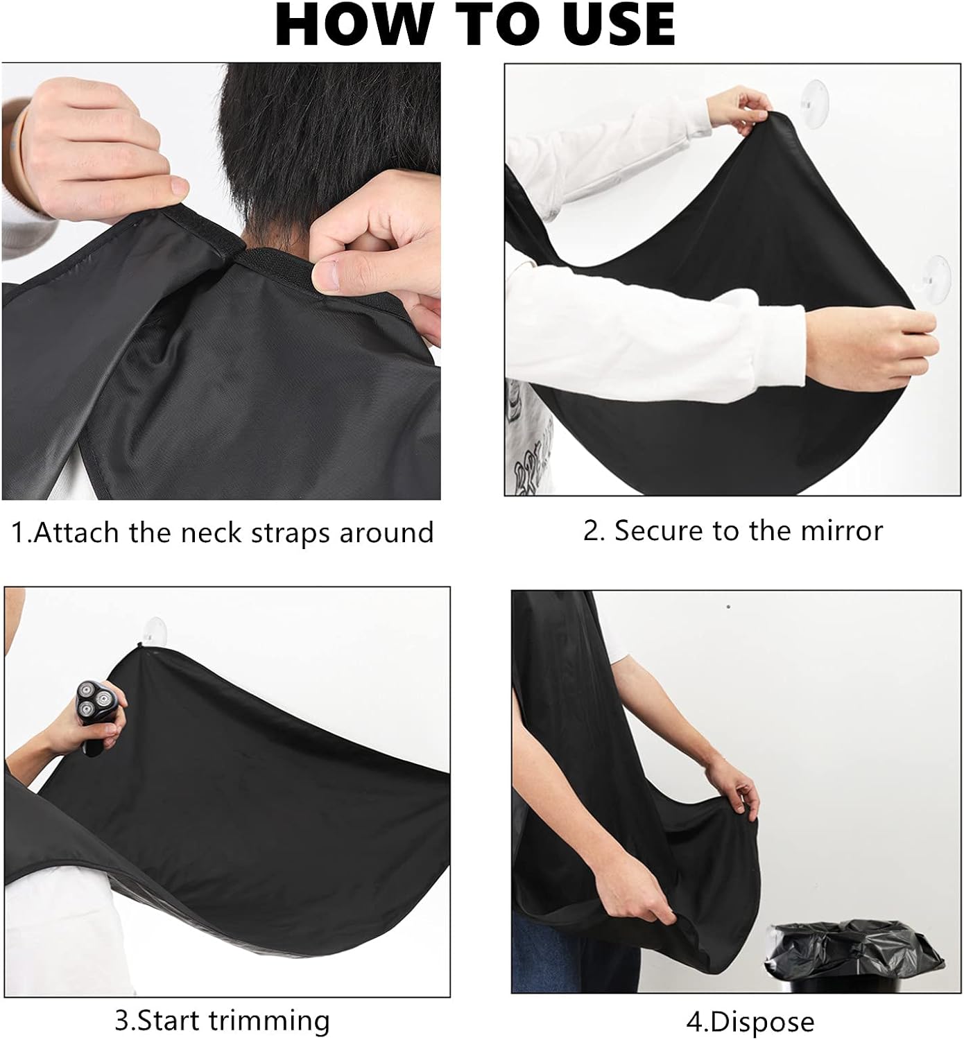 Beard Bib Apron Fathers Day Stocking Stuffers Christmas Anniversary Valentines Day Gifts for Men Dad Him Boyfriend Husband form Daughter Son Wife