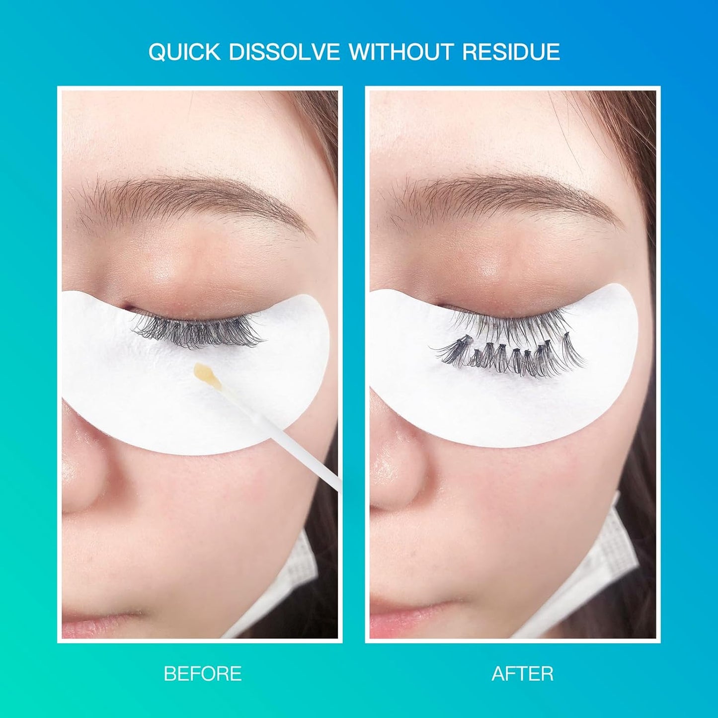 i-Laesh Eyelash Extension Remover Cream, 15g / 0.52 oz, Glue Remover, Fast Lash Adhesive Dissolution, Sensitive Skin, Low Irritation, for Professional Only