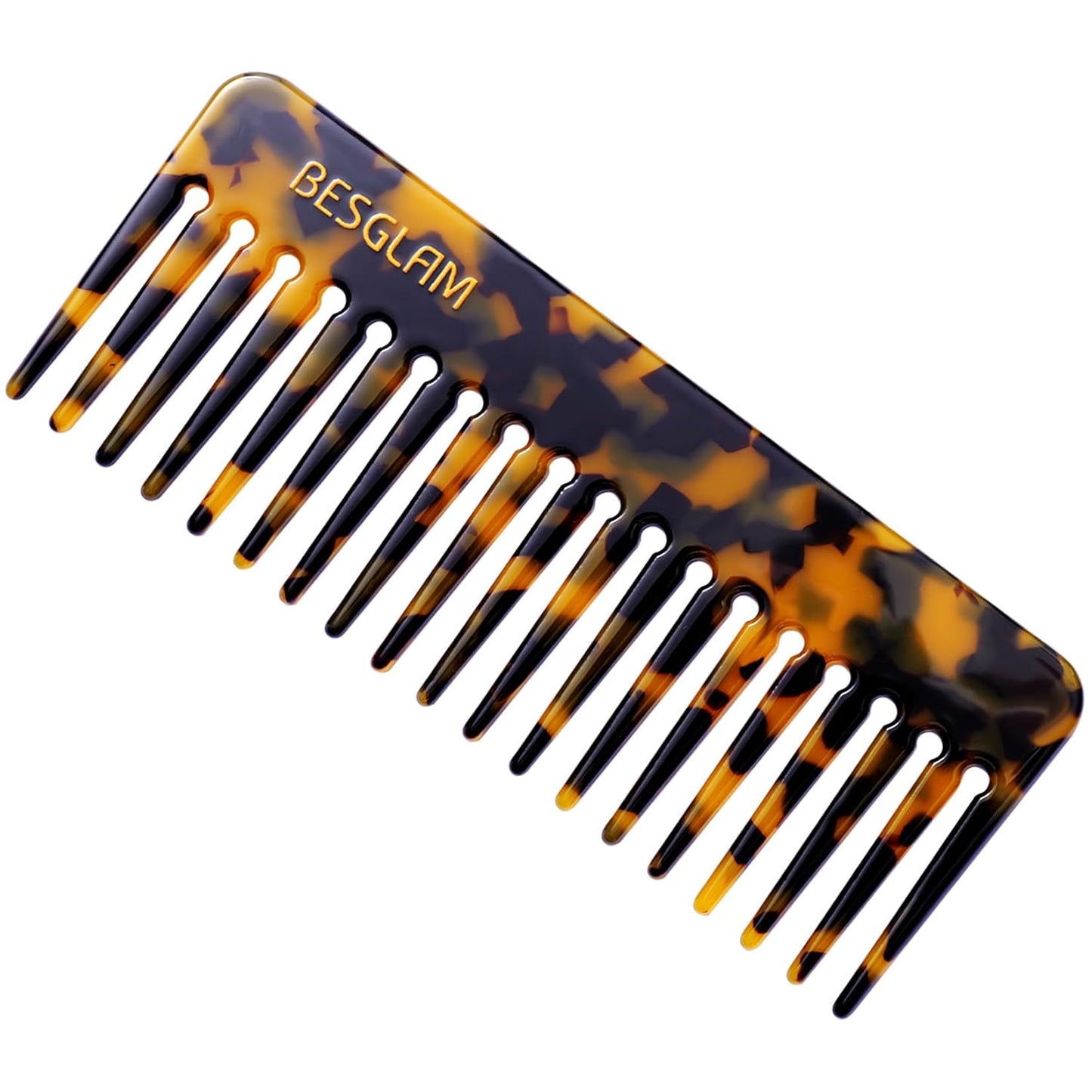 Wide Tooth Comb for Curls & Thick Hair - Large Detangling Comb for Women, 6 Inch Full-hand Length Acetate (Anti-Static), Wet/Dry Use, Reduces Breakage, (Tokyo)