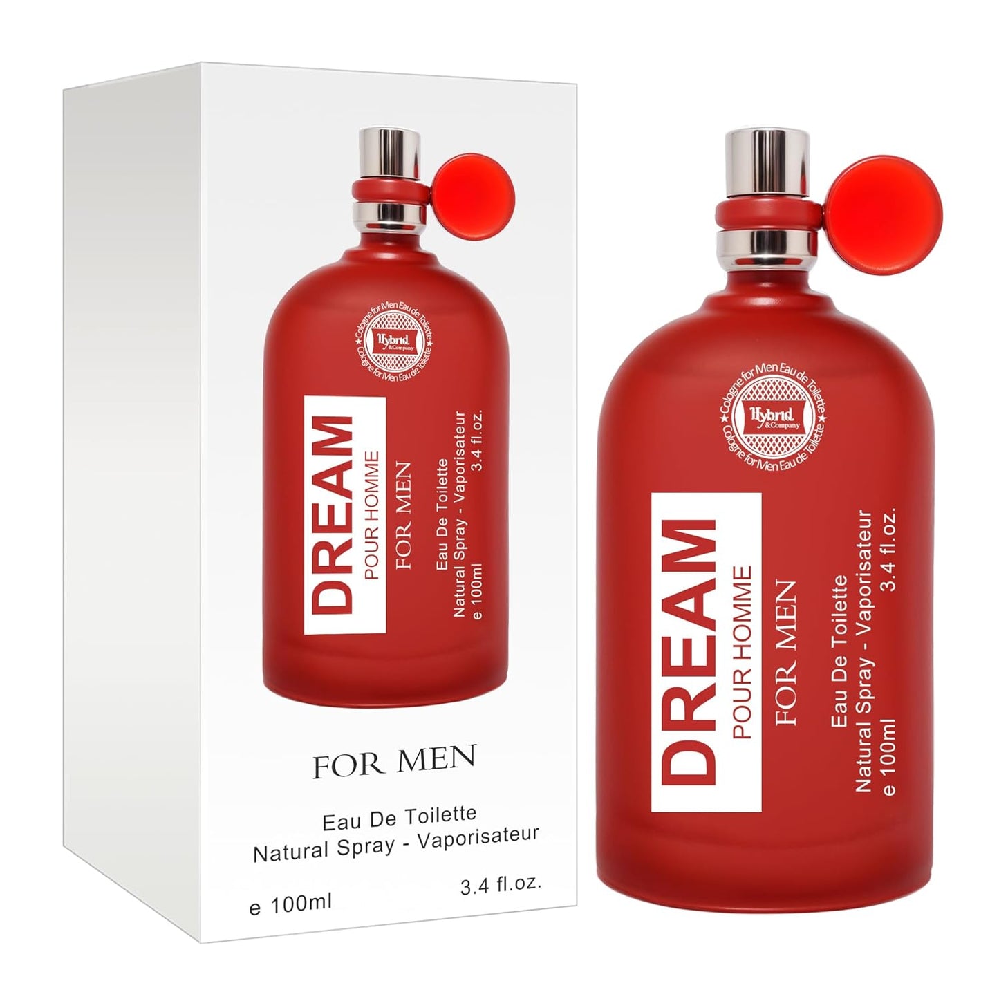 Hybrid & Company Dream Pour Homme For Men Eau De Toilette Vaporisateur Natural Spray 3.4 Fl Oz