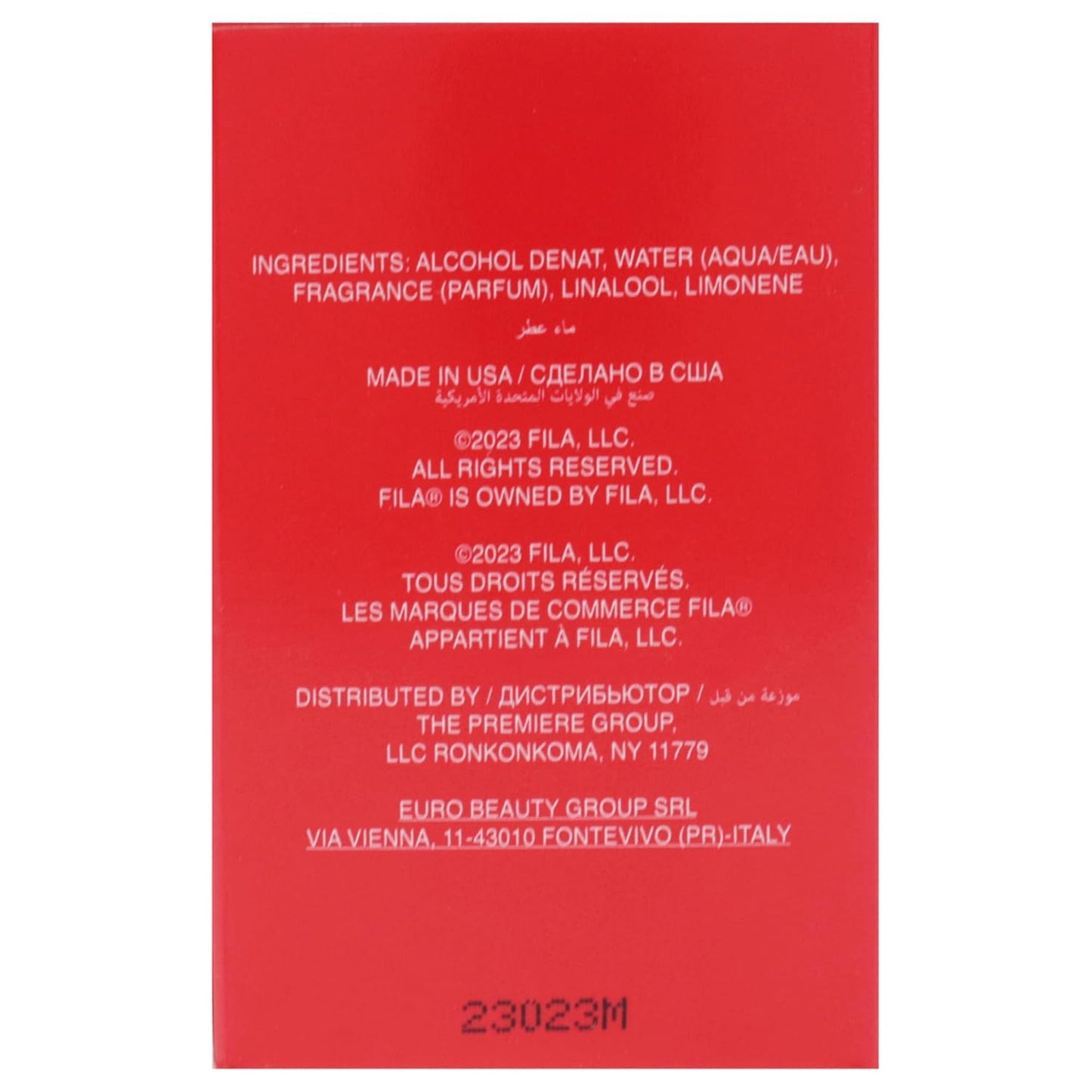 Fila Red for Men - 7.5 ml EDT Spray (Mini)