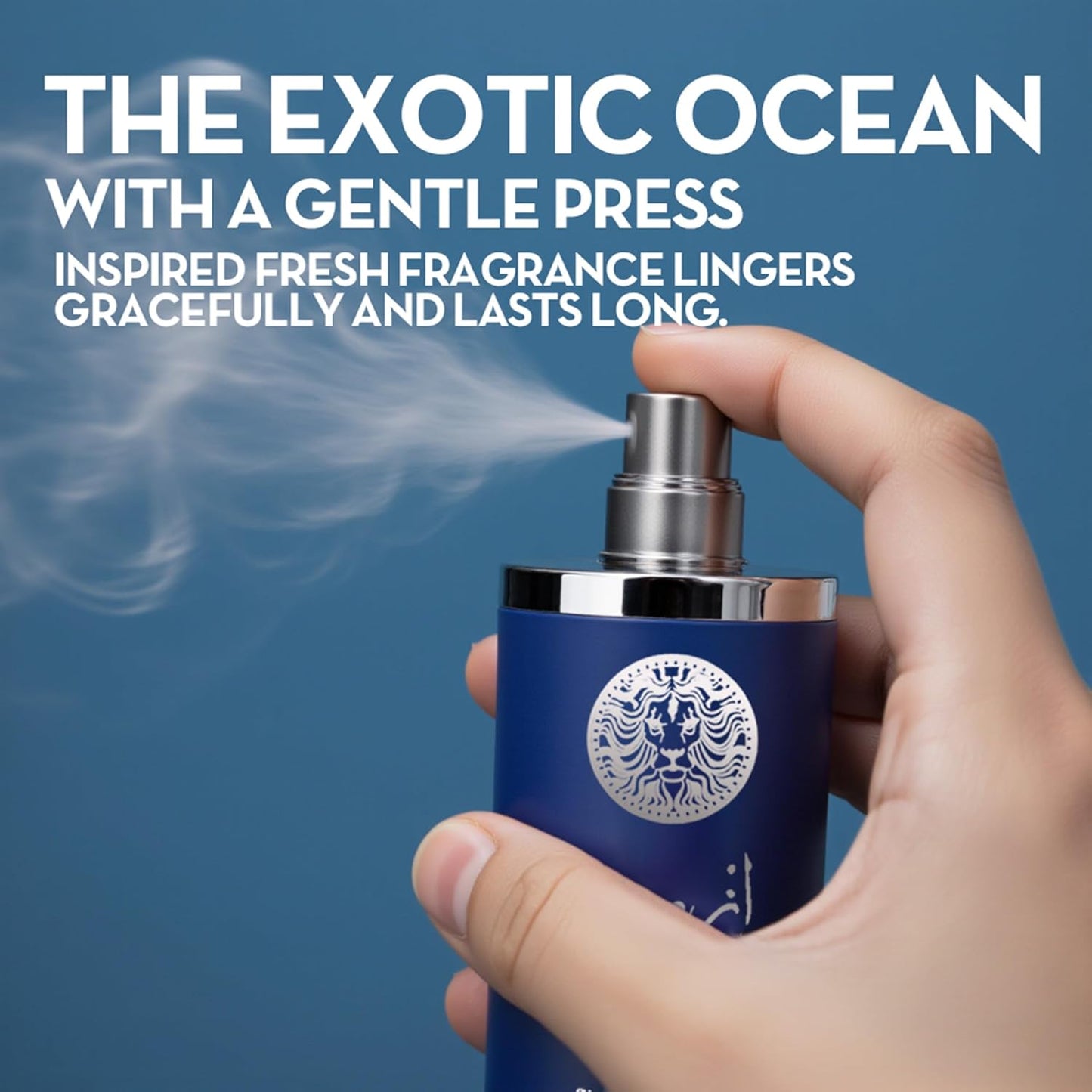 Cologne for Men Sarah Santorini 3.4 Fl Oz Eau de Toilette Spray Noted with Fresh, Spicy, Vanilla, Coconut Fragrance Alcohol-Free Luxury Men's Perfume for Daily Use