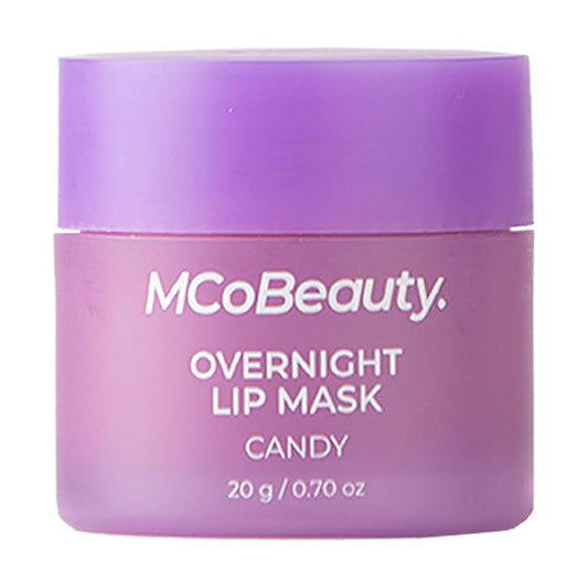 MCoBeauty Overnight Lip Mask - Candy, Hydrating Lip Balm, Vegan, Cruelty Free Cosmetics