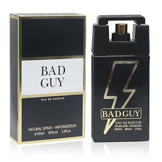 Bad Guy Eau De Parfum Top Notes Of Lemon, Bergamot, Star Anise, Olive Blossom & Guaiac Wood - Base Notes Of Leather, Bean & Tobacco - Ideal For Daily Wear -3.4 Oz Bottle
