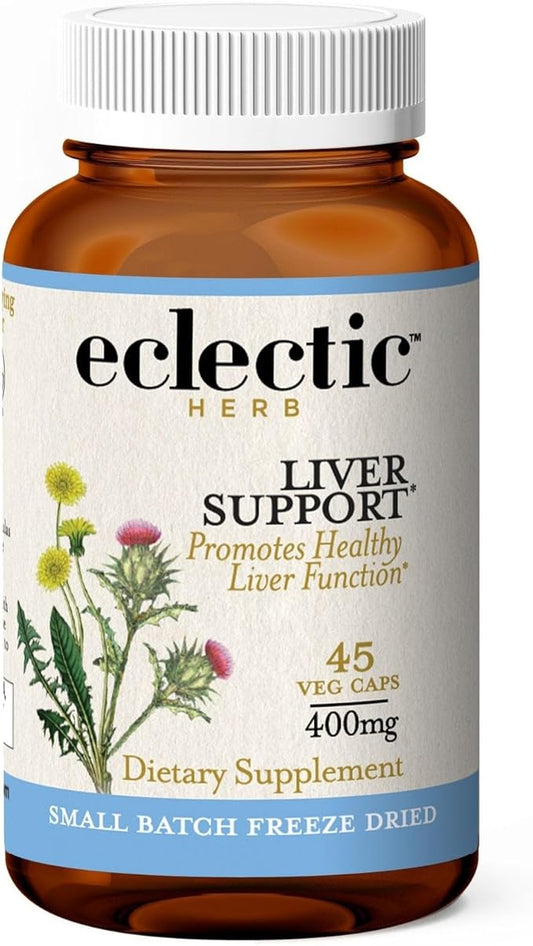 ECLECTIC INSTITUTE Raw Fresh Freeze-Dried Liver Support 45 CT (400 mg)
