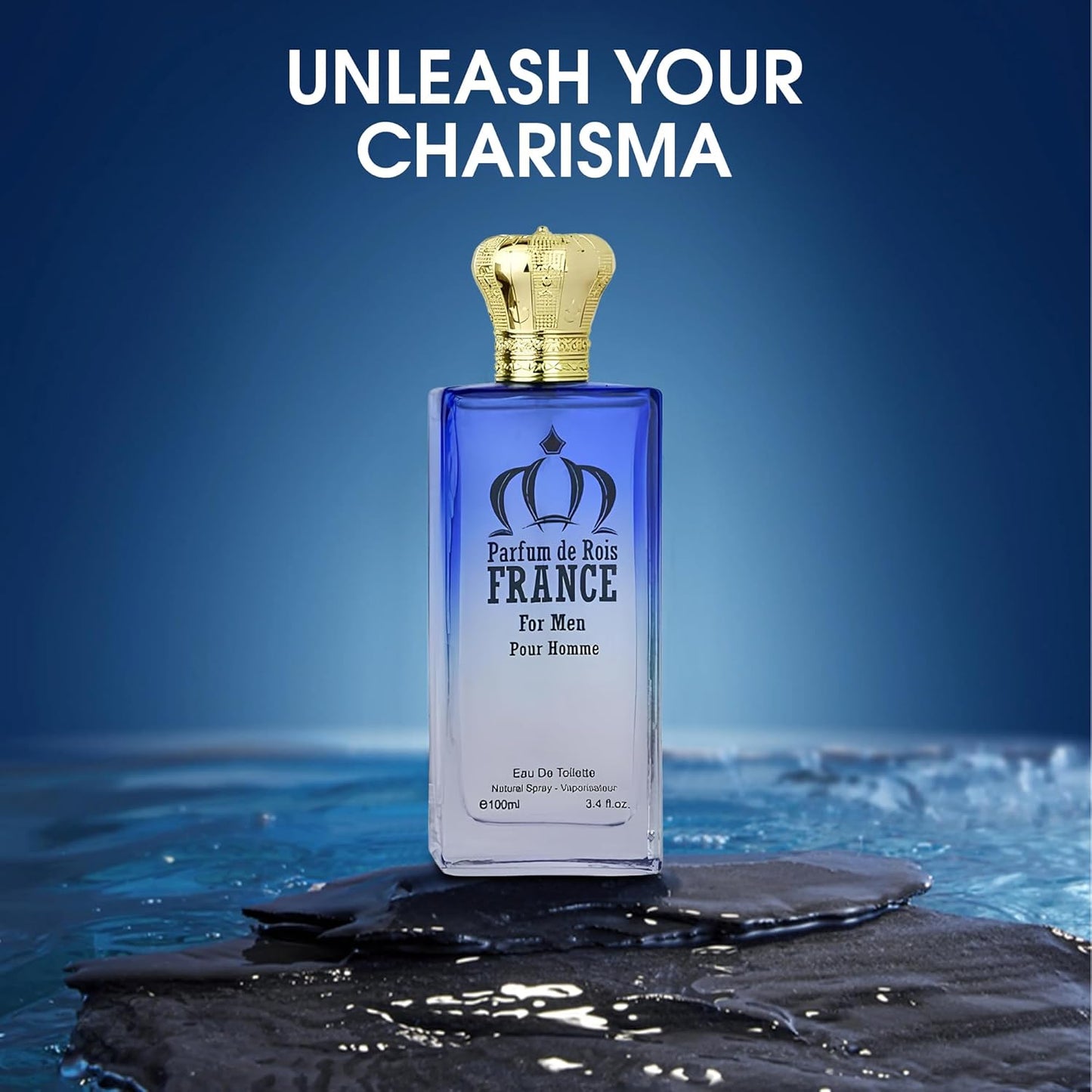 Parfum de Rois Sensual Woody Fragrance for Men | Long Lasting Cologne Aromatic Scent, Eau de Parfum Natural Spray - Great Holiday Gift, 3.4 Fl Oz/100 Ml