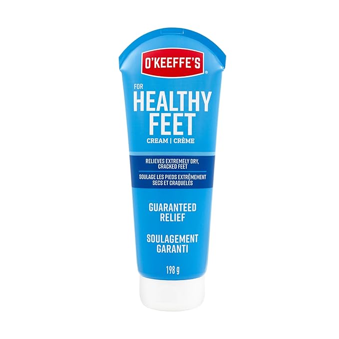 O'Keeffe's for Healthy Feet Foot Cream - 7 oz Tube (1 Pack) - Guaranteed Relief for Extremely Cracked, Dry Feet, Repairing Skincare, Instantly Boosts and Retains Moisture Levels