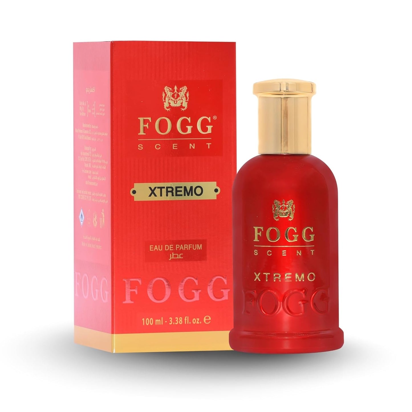 FOGG Xtremo Eau de Parfum for Men | Long-Lasting Bold Fragrance with Ginger, Bitter Orange & Musk Notes | Fresh, Intense Scent – 3.38 oz (100 ml) | Perfect for Daily Wear, Office & Party Use