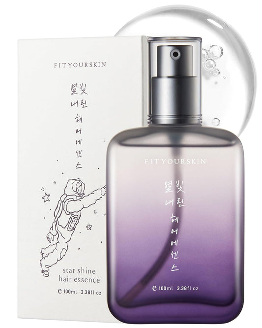 Star Shine Hair Essence - Frizz Control Nourishing Hair Oil Serum for Damaged & Dry Hair - Smooths Ends Adds Shine - Nature Derived Oil & Argan Oil - Floral Musk Scent - 3.38 fl.oz