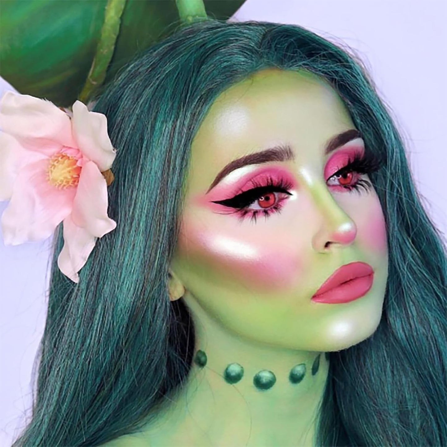 Mysense Pastel Green Face Body Hair Paint Stick,Water Based Washable Temporary Hair Color,Non-toxic Cream Body Paint Foundation for Adults and Kids Halloween Cosplay Makeup,0.5oz