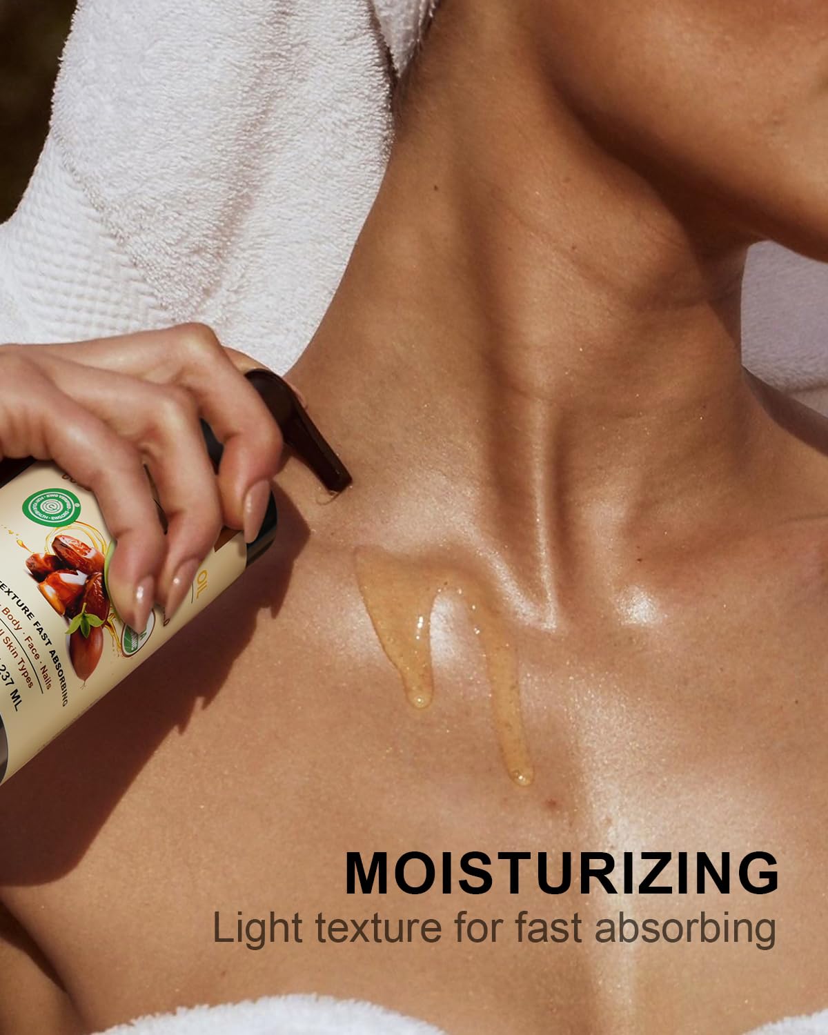 USDA Organic Jojoba Oil Cold Pressed 8 fl oz, 100% Pure & Natural Unrefined Jojoba Oil for Face Hair & Skin Massage, Hexane Free, Deeply Moisturizing Body Carrier oils Multi-Purpose Serum