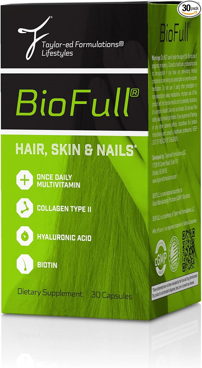Hair Skin Nails - Biotin Vitamins for Hair, Skin & Nails - Biotin & Collagen Supplement for Women & Men