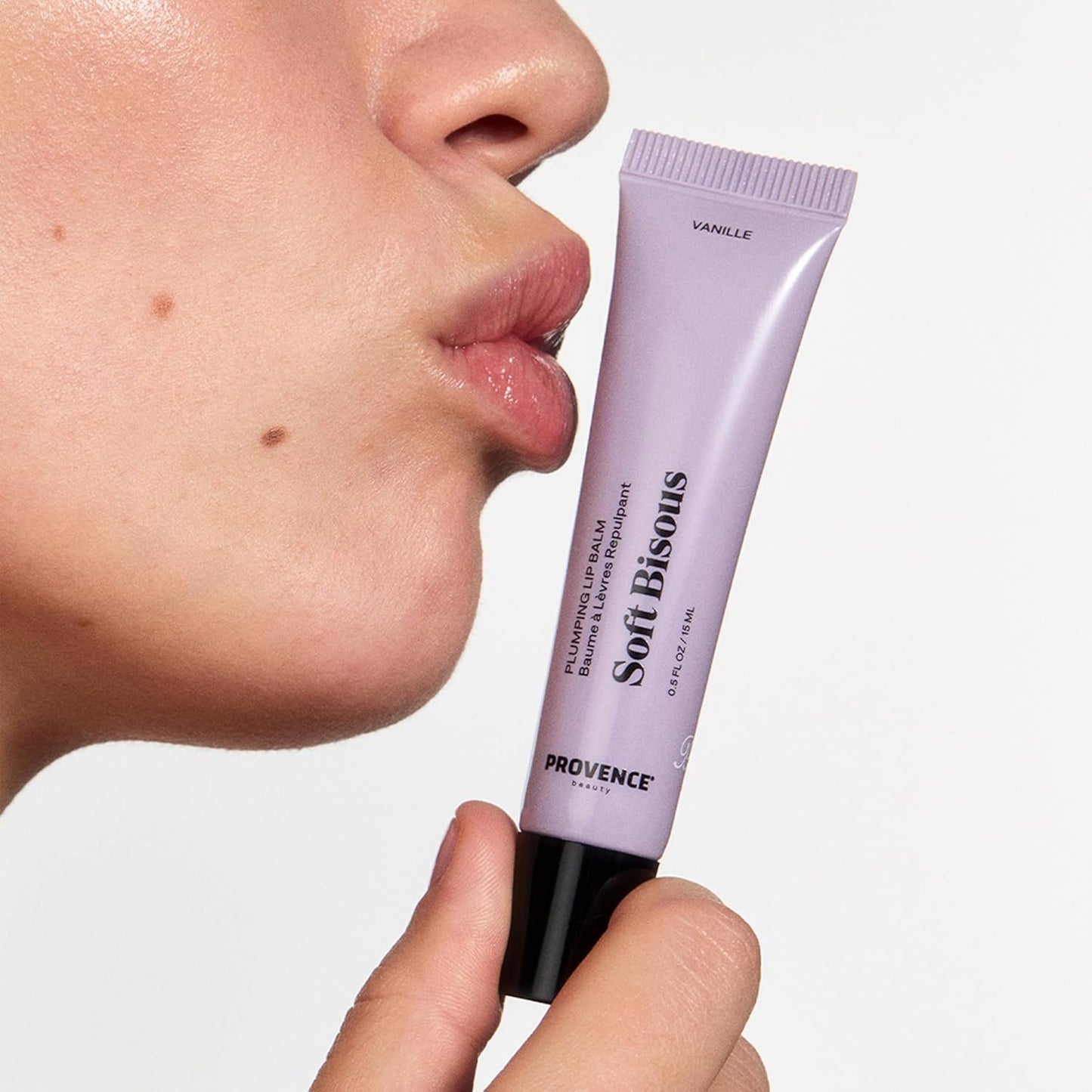 Provence Beauty Soft Bisous Plumping Lip Balm – Hydrating Lip Care Treatment with Tripeptide-1, Hyaluronic Acid & Shea Butter – Smooths, Softens & Plumps Dry Lips (2-Pack)