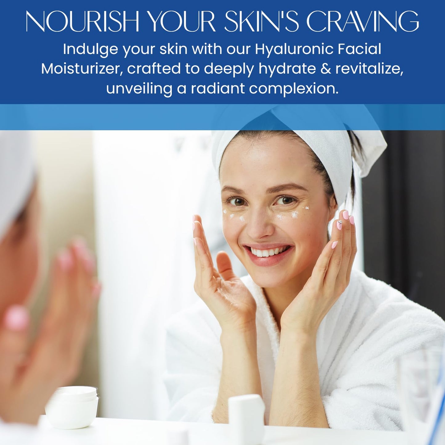 Hyaluronic Acid Daily Face Moisturizer - Anti-Aging, Skin Firming, Hydrating - Dermatologist Tested, Cruelty-Free Korean Skin Care for All Skin Types - 1.69 fl. oz (2 Pack)