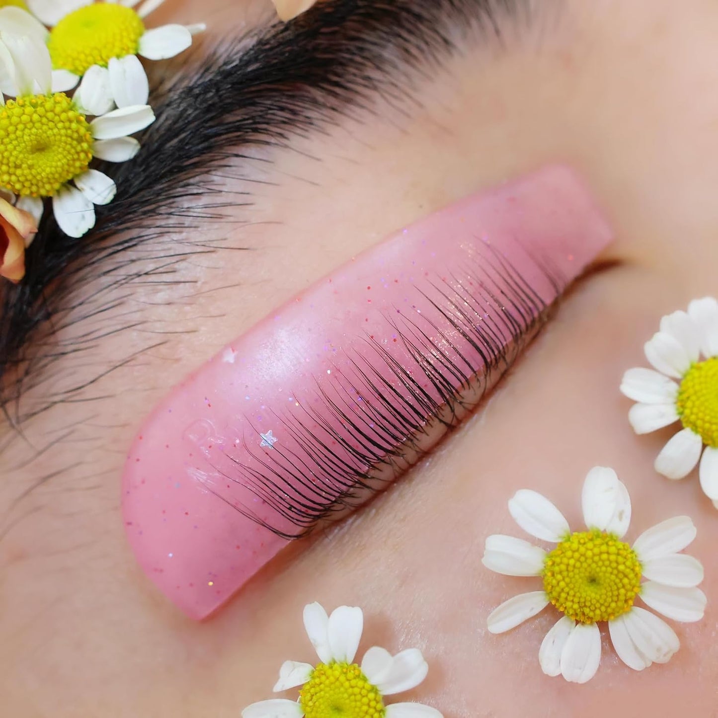 Korean Lash Lift Kit Korea Eyelash Lifting Starter Set With Flat Shields Perming Lash Evenly Improve Success Of Lash Perm Curling Eyelashes Thoroughly Professional Salon 15 Applications Sachet (Rose)