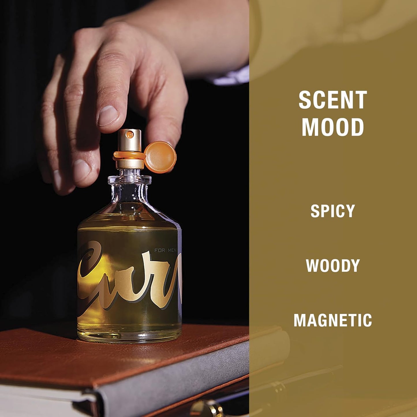 Curve for Men Cologne Spray, Spicy Woody Magnetic Scent for Day or Night, 4.2 fl oz