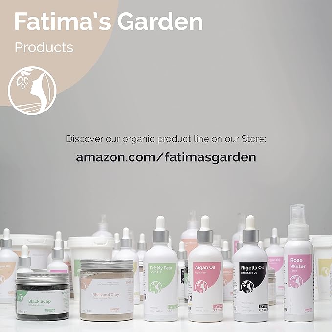 Fatima's Garden Rhassoul Clay - Natural Detox Clay for Skin & Hair, 250g