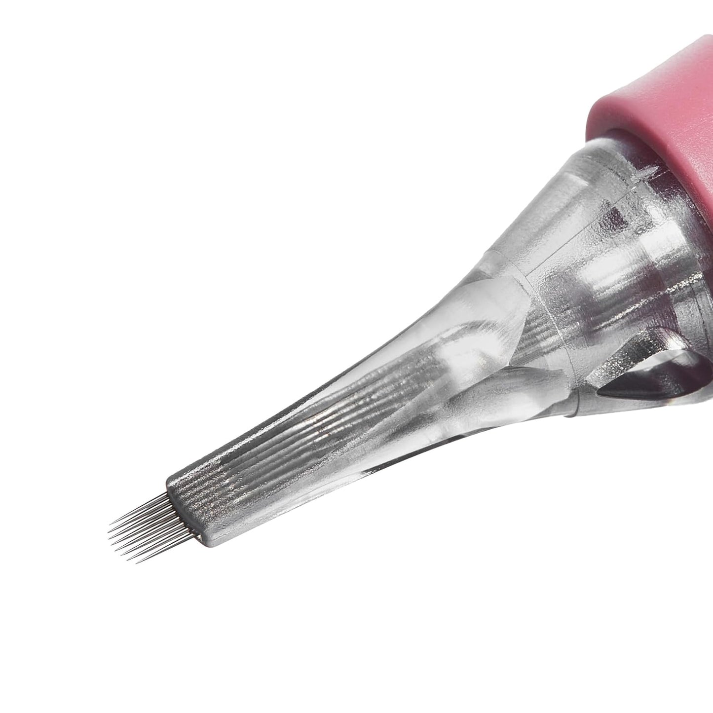 Tina Davies PIXL Cartridge, 8U Curved Flat Medium Taper Cartridge for Linework, Hairstrokes, Eyebrows, Lips, and Eyeliners .30mm 8U CF MT, Pack of 10