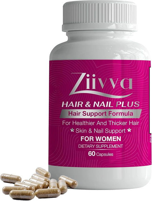 Hair Vitamins for Women - All Natural Vegan Biotin 5000 Mcg Capsules - Hair Supplements for Growth & Thickness - Promote Healthier Hair, Skin, Nails - Hair Growth Supplement Formula