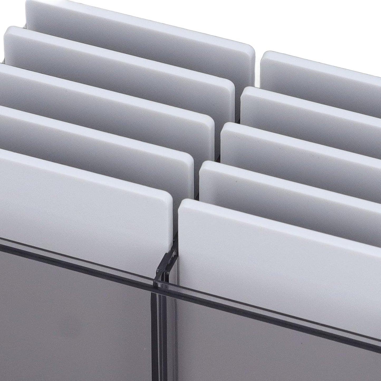 10 Layers Acrylic Eyelash Storage Box, Eyelash Holder Extension Tool with Magnetic Bottom, Makeup Organizer False Eyelashes Glue Pallet Holder, Grafting Eyelash Extension (Tea