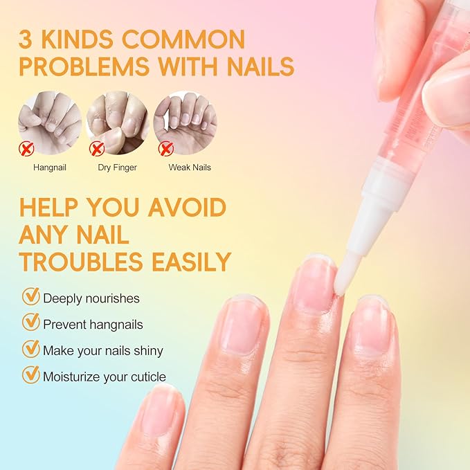 Acrylic Nail Kit for Beginners Nail Kit Acrylic Set and 16 pcs Cuticle Oil Pens